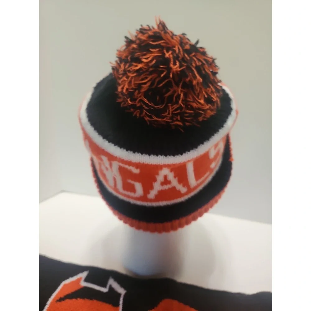 Cincinnati Bengals Knitted Hat And Scarf Set